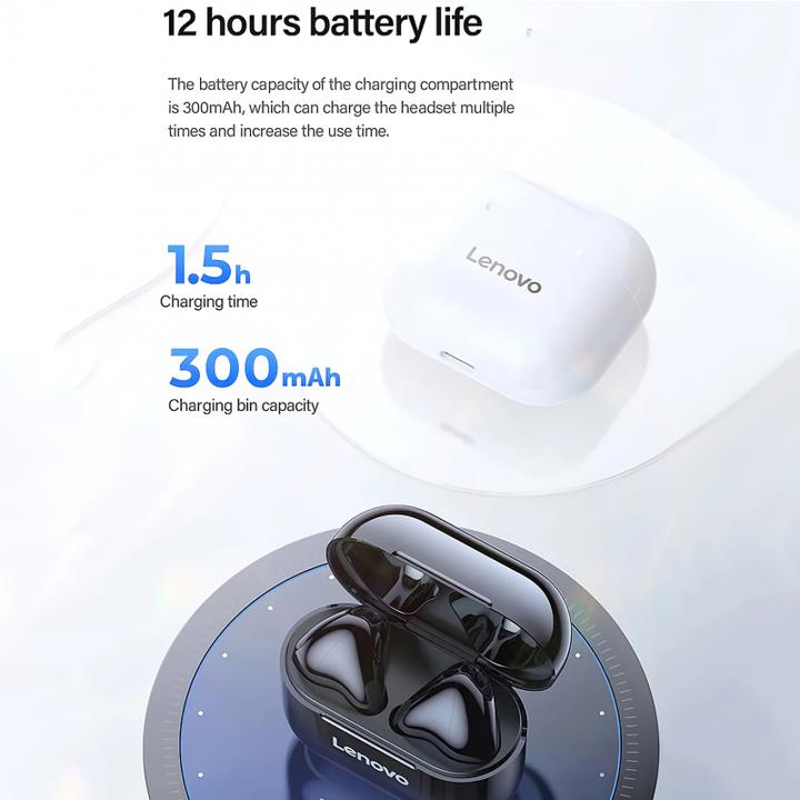 Actual product image Lenovo LP40 (No noise cancelling, 3 h, Wireless)