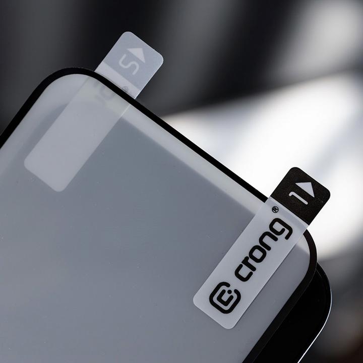 Produktbild Crong 7D Nano Flexible Glass - Niepękające szkło hybrydowe 9H na cały ekran iPhone 13 mini (1 Stück, Apple iPhone 13 mini)