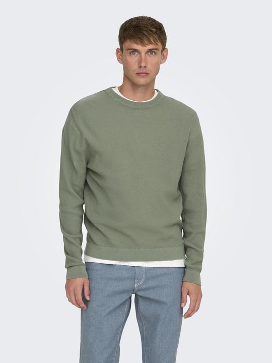Immagine prodotto Only & Sons Onstony Ds 12 Ls Waffle Crew Knit Noos (S)