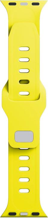 Actual product image 3MK Silicone Watch Strap żółty/yellow dla Apple Watch 42/44/45/49mm (Stainless steel, Silicone)