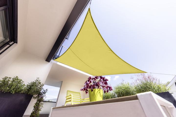 Image du produit Windhager Voile d'ombrage Cannes, 5 x 5 m, Carré, Jaune (5 x 5 m)