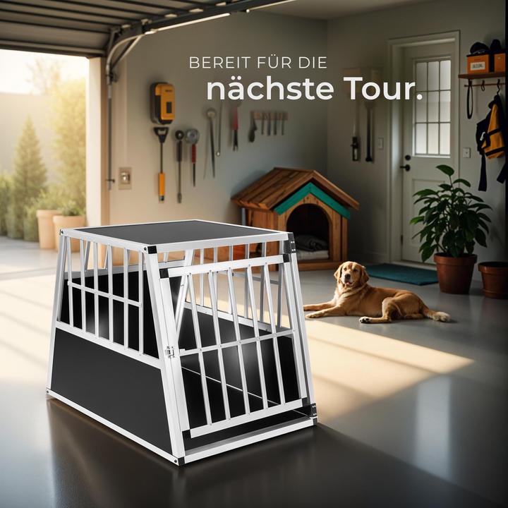 Image du produit tectake Boîte de transport pour chiens (Chien, Fermeture de sécurité)