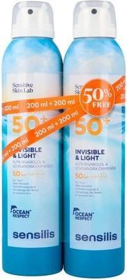 Sensilis Body Spray Invisible & Light Spf50+ 2x200ml (Sonnenspray, SPF 50+, 200 ml, 470 g)