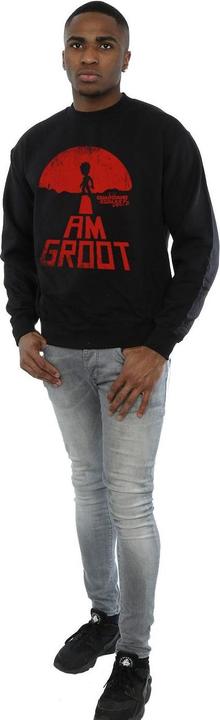 Actual product image Mens Guardians Of The Galaxy I Am Groot Red Sweatshirt (XXL)