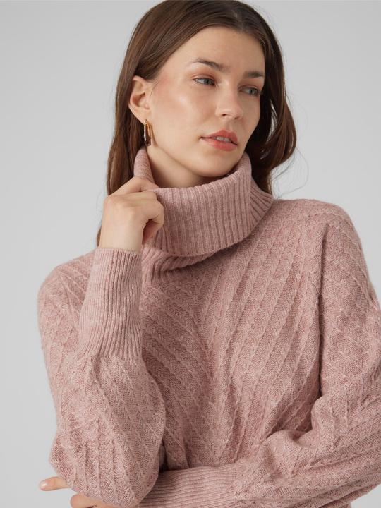 Actual product image Vero Moda VMANJASTINNA LONG COWL PULLOVER GA EXC Knitted jumper (XS)