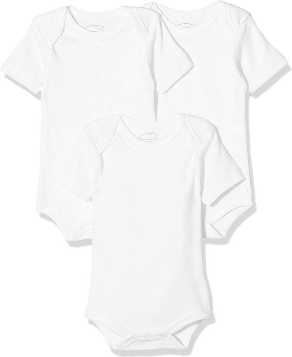 Schnizler 3er Pack kurzarm Body Grösse 62/68 Weiss (62, 68)