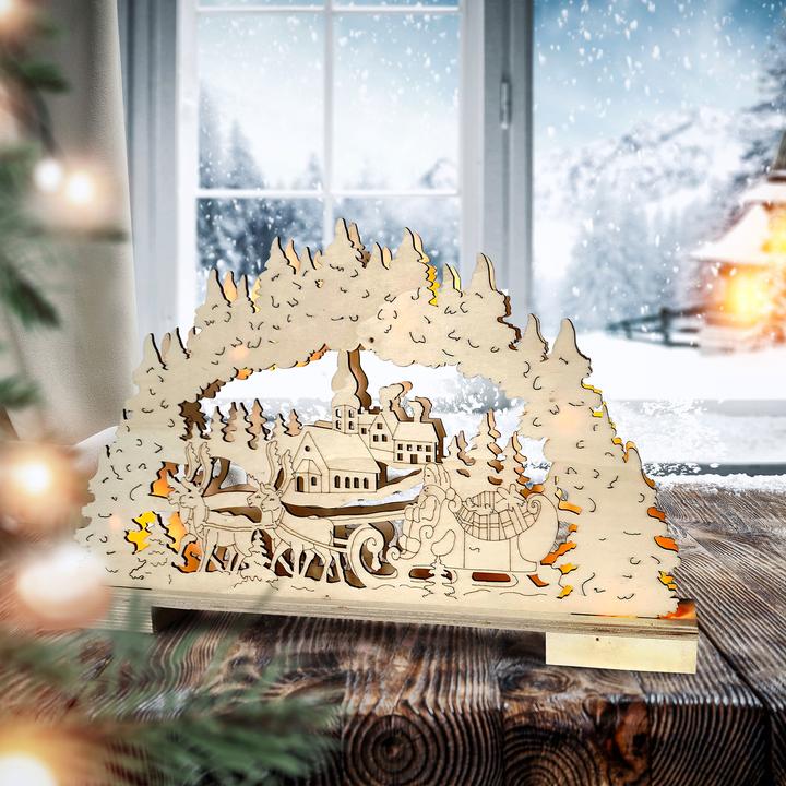 Actual product image HTI-Living Schwibbogen Weihnachtsschlitten