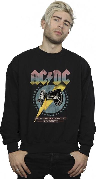 Actual product image AC/DC Mens For Those About To Rock Cotton Sweatshirt (4XL)