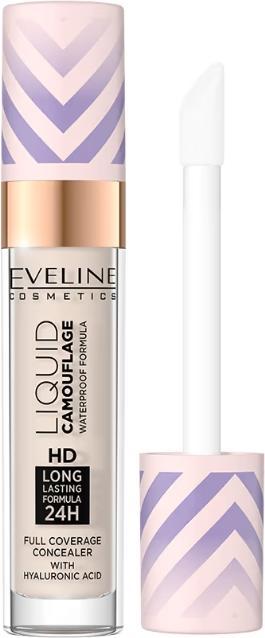 Eveline Liquid Camouflage Hd Waterproof Concealer With Hyaluronic Acid 06 7.5Ml (06 7.5ml)