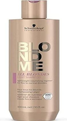 Actual product image Schwarzkopf Professional Blondme - All Blondes Light Shampoo (300 ml, Liquid shampoo)