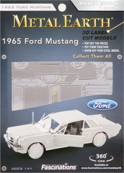 Produktbild Metal Earth Metall-Erde 1965 Ford Mustang Coupe Silber Edition