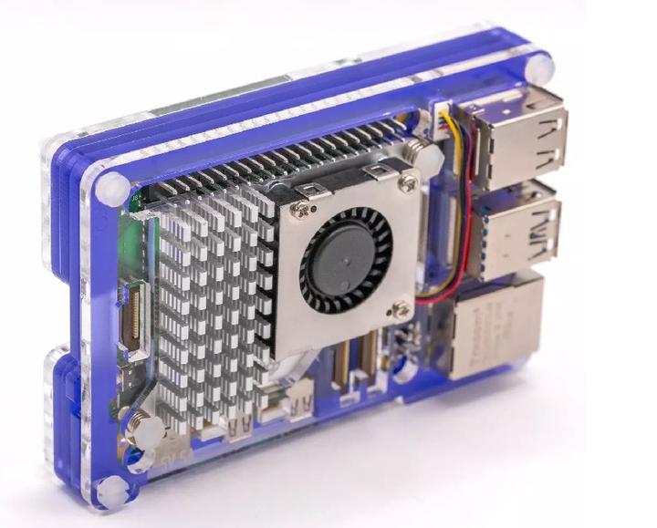 Immagine prodotto Raspberry Pi Custodia Pibow per 5 (ventola non inclusa) - Viola