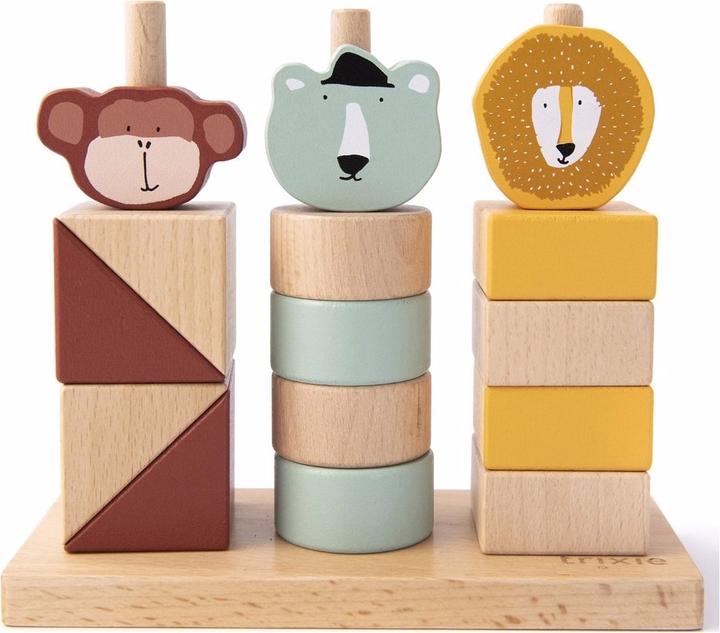 Produktbild Trixie Baby Holz Stapelspiel mit Tieren