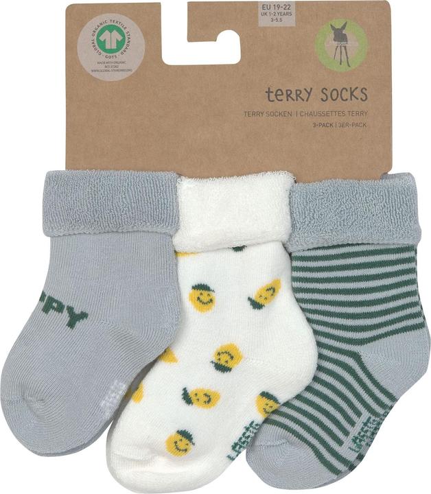 Actual product image Lässig Babysocken Babysocken 3er Pack Terry aus Bio-Baumwolle (pack of 3, 15 - 18)