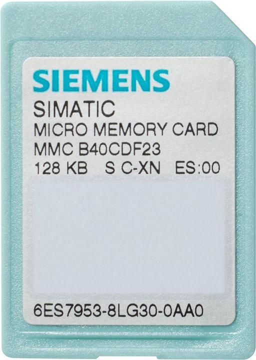 Image du produit Siemens M-Memory Card S7/300 64-KB 6ES7953-8LF31-0A 6ES79538LF310AA0 (0.00 Go)