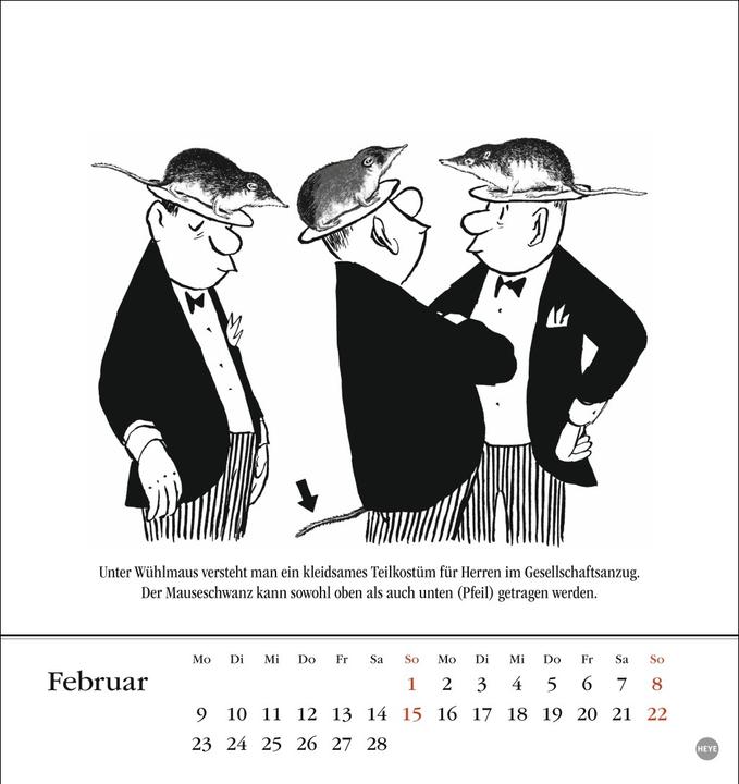 Produktbild Loriot Postkartenkalender 2026 (24 x 17 cm, Harter Einband, Deutsch)