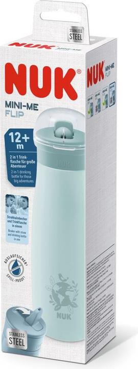 Produktbild NUK Trinklernbecher & Trinklernflaschen Edelstahl-Trinkflasche Mini-Me Flip Cup - mit (500 ml)