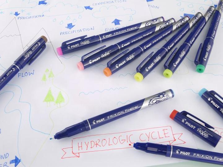 Immagine prodotto Pilot FriXion Fineliner x3 Fancy (Viola, Rosa, Verde chiaro, Blu scuro, 3 x)
