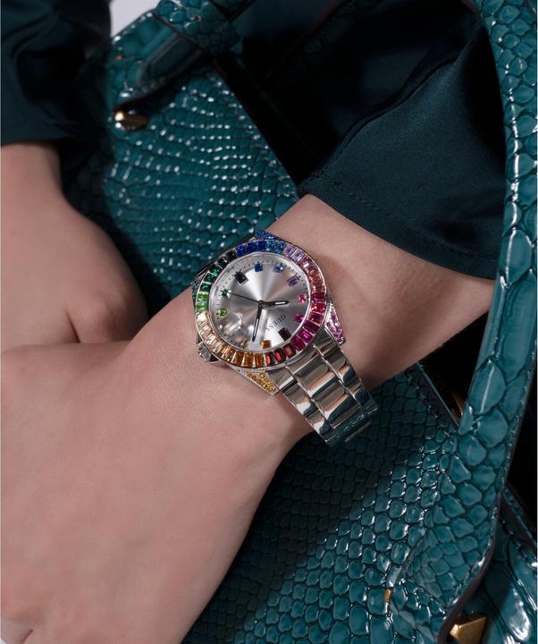Immagine prodotto Guess Orologio da polso P SLV CS CON CRISI BAGUETTE / SUN SLV DATE DL / P SLV BRCT (34 mm)