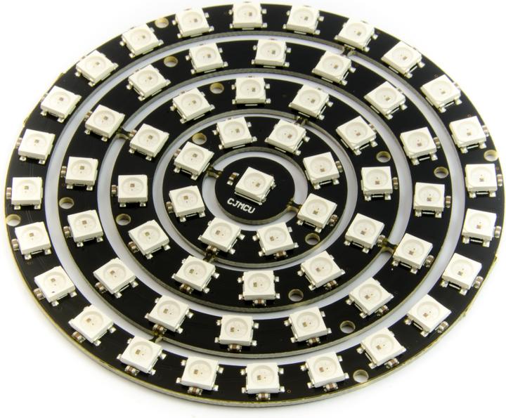 Purecrea Neopixel Ring Set with 8/12/16/24 Rings WS2812 RGB LED