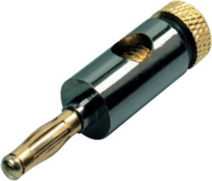 Actual product image OEM Banana plug metal 4mm, black