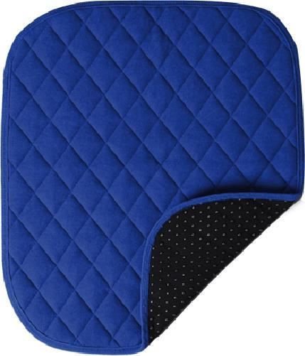 Image du produit Suprima Tapis de siège pour incontinence bleu avec picots antidérapants dessous bleu-vert à carreaux (1 x)