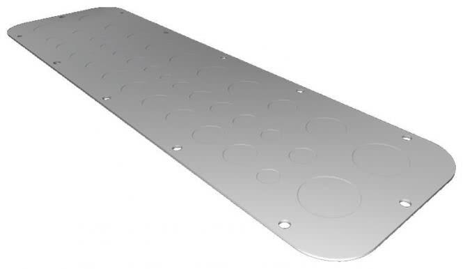 Actual product image Rittal Metal flange plate AX metr. pre-stamping size 4 534x149mm