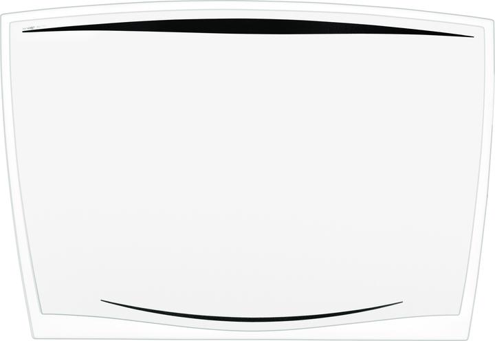 Cep Ice Schreibtischunterlage, 65,6x44,8cm, schwarz, transparent (65.5 x 45 cm)