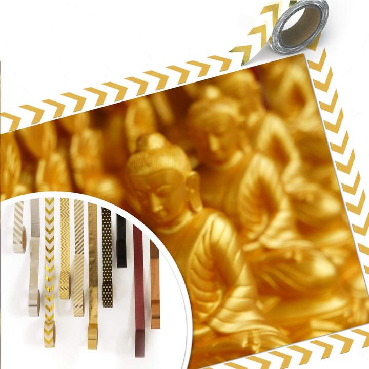 Actual product image Trenddeko Golden Buddha (60 x 40 cm)