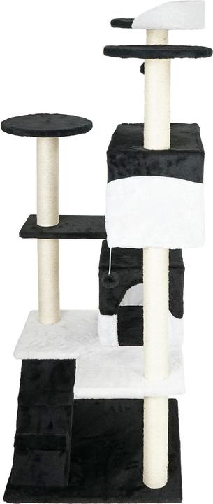 Image du produit Wiltec Arbre à chat noir / blanc 130cm Arbre d’escalade Arbre de grattage Jeu Chats (130 cm, Noir, blanc)
