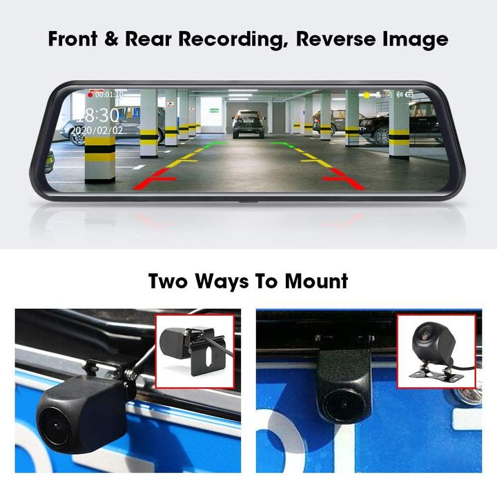 Produktbild Jansite Dashcam (Eingebautes Mikrofon, Eingebautes Display, Beschleunigungssensor, Full HD)