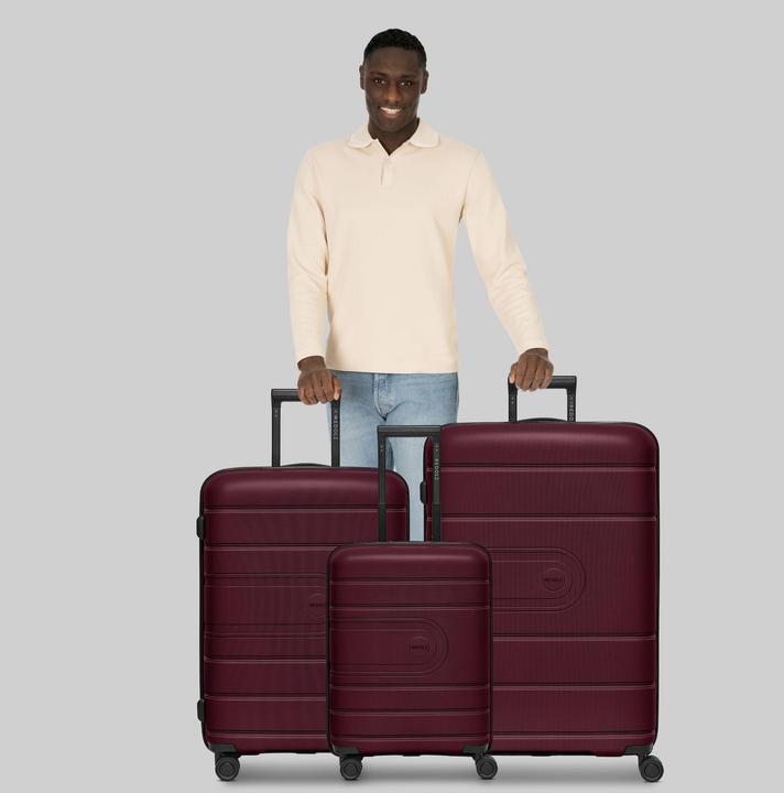 Produktbild Redolz Essentials 11 4 Rollen Kofferset 3-teilig mit Dehnfalte (240 l, XL (ab 115l))