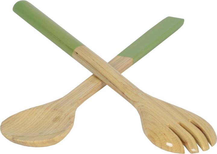 Immagine prodotto Albert L. dot) Servitori di insalata in bambù verde lime 2 pezzi (Server insalata)