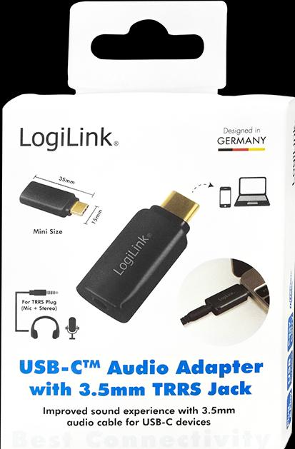 Produktbild LogiLink USB-C zu 3.5 mm (Digital -> Analog)