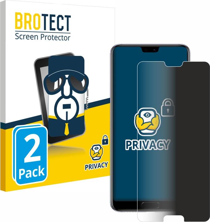 Immagine prodotto BROTECT Pellicola privacy antispia Pellicola di protezione dalla luce blu (2 Pezzo/i, Huawei P20 Pro)