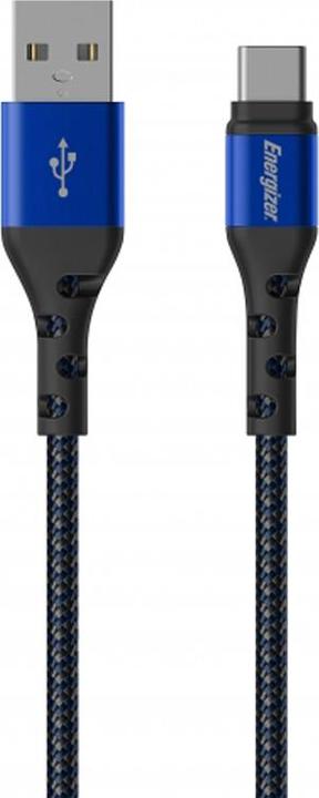 Immagine prodotto Energizer Cavo in metallo / nylon intrecciato - USB-C - 2 m, blu (2 m, USB 3.0)