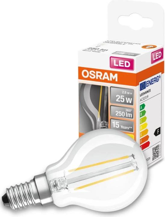 Actual product image Osram Superstar Classic P (E14, 25 W, 250 lm, 1 x, F)