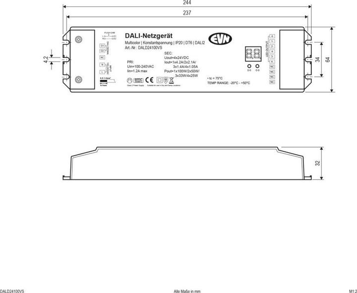 Actual product image EVN DALD24100VS