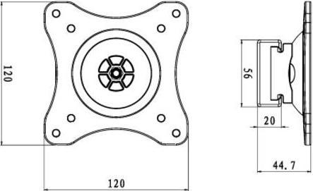 Produktbild Multibrackets M Wallmount 360 (Wand, 32", 15 kg)