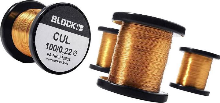 Block Enamelled copper wire CUL (856 m)