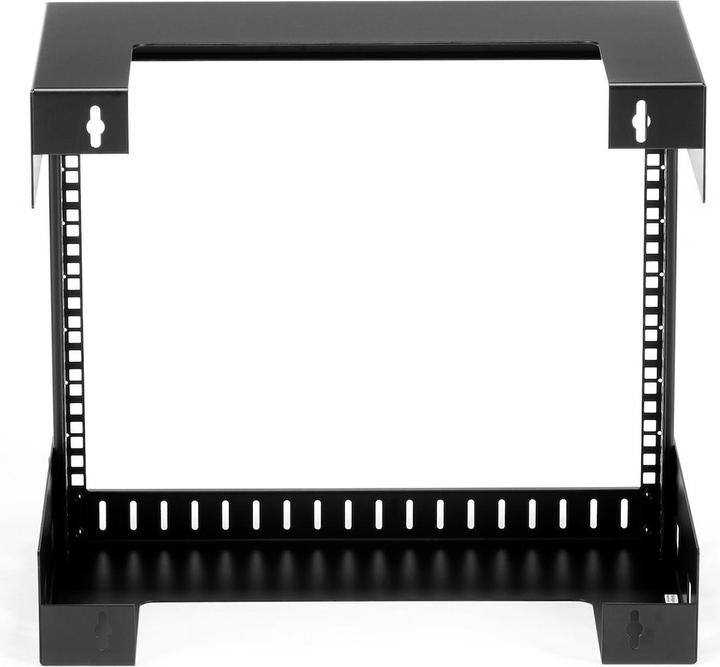Actual product image StarTech 8U 19 Inch Open Frame Wall Mountable Equipment Rack - 30cm Deep - Steel Wall Mount Rack (8 RU, 19 inch rack)