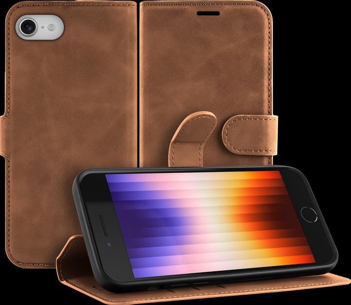 Actual product image Cazy Premium wallet case for iPhone SE 2022, magnetic wallet case, card slots, stand - (Apple iPhone SE (3rd Gen))