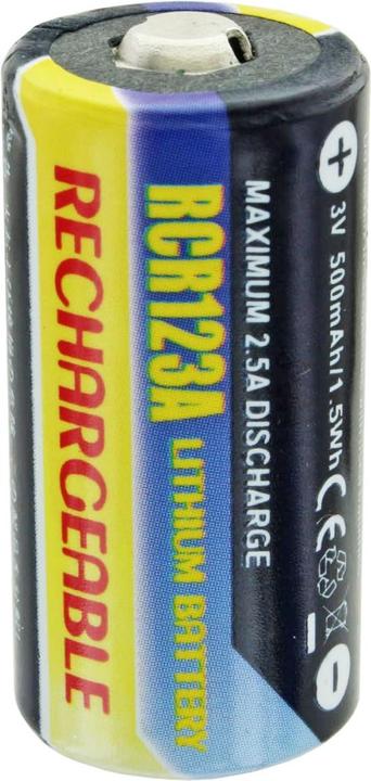 Image du produit AccuCell Pile CR123A (1 pcs, CR123A, 500 mAh)