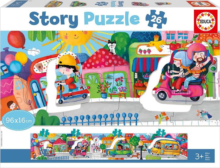Produktbild Educa Fahrzeuge Geschichten Puzzle (26 Teile)