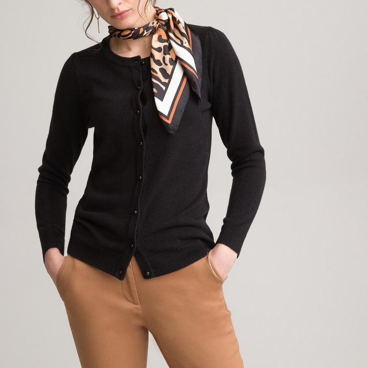 Image du produit Anne Weyburn Cardigan à encolure ronde et patte de boutonnage (38)