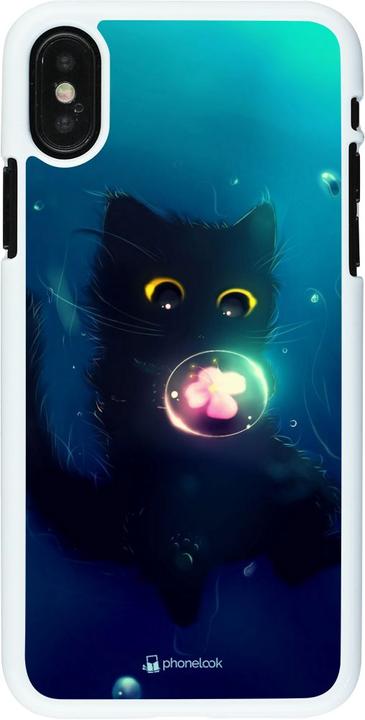 Produktbild PhoneLook Hülle weiss Cute Cat Bubble (Apple iPhone XS, Apple iPhone X)