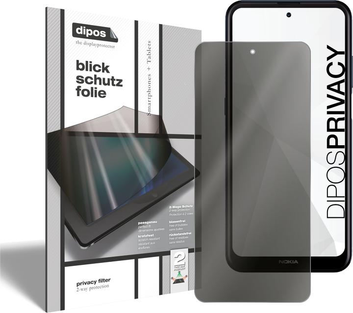 Produktbild Dipos Blickschutzfolie 2-Way Anti-Shock (2 Stück, Nokia X100)