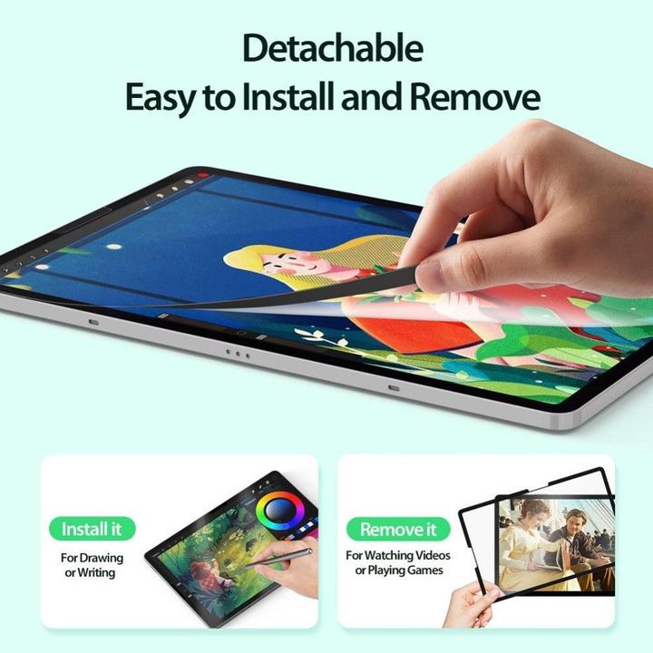 Actual product image Dux Ducis Naad Paperfeel protective film Tab S9 FE (X510/X516B) - Black (1 Piece, Galaxy Tab S9 FE)