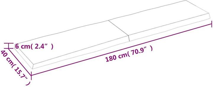 Produktbild VidaXL Aneta (180 x 6 x 40 cm)