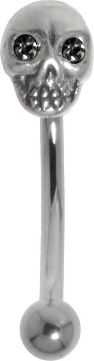 Bijouteria Augenbrauenpiercing (Chirurgenstahl 316L, Silber 925, Kristall)